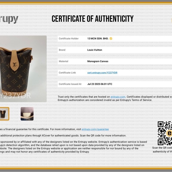 Louis Vuitton Brown Monogram Fold Me Pouch with Tan Trim - Picture 4 of 5